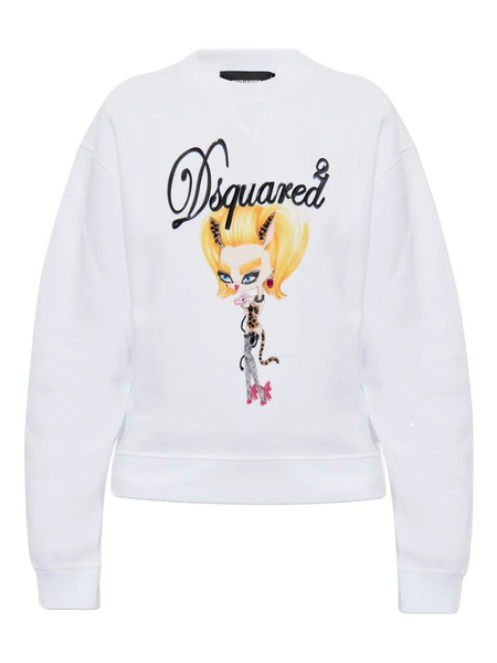  Dsquared2 Gemstone-print Sweater - White 