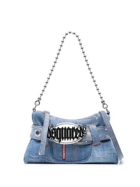  Dsquared2 Gothic Belt Denim Clutch Bag - Blue 