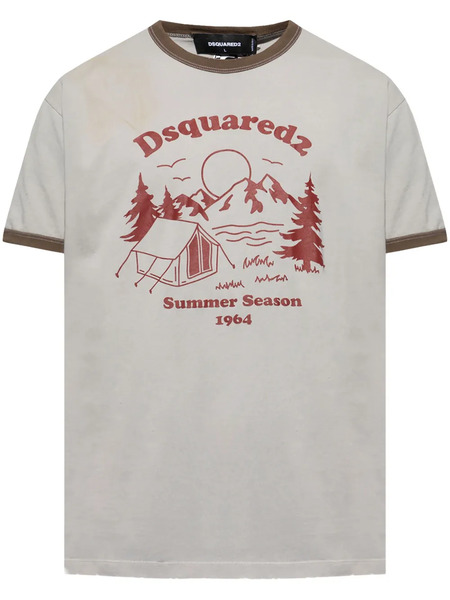  Dsquared2 Graphic-print T-shirt - Grey 