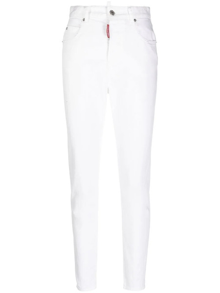  Dsquared2 High-waisted Denim Jeans - White 