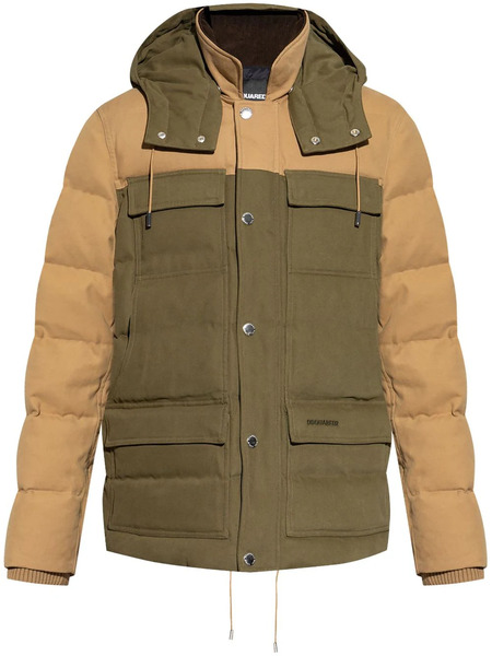  Dsquared2 Hooded Down Jacket - Green 