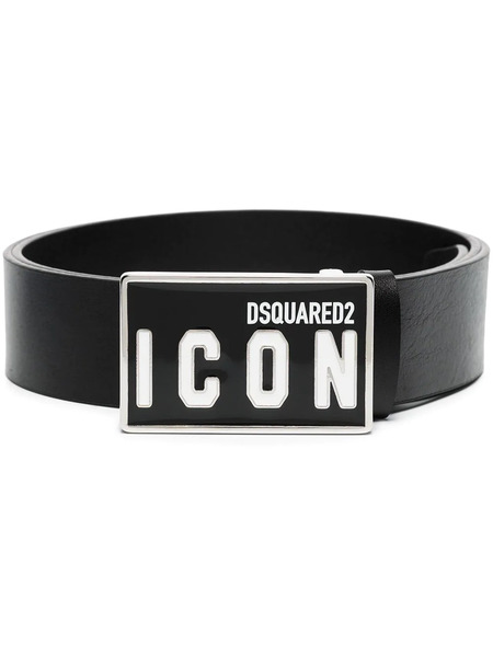  Dsquared2 Icon Leather Belt - Black 