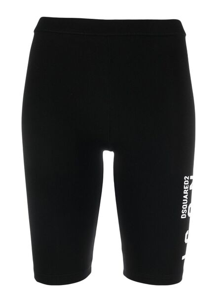  Dsquared2 Icon Logo-detail Cycling Shorts - Black 