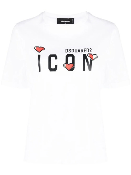  Dsquared2 Icon Logo-print T-shirt - White 