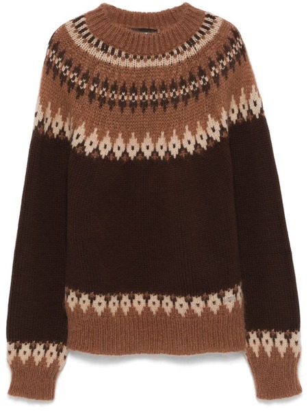  Dsquared2 Intarsia-patterned Sweater - Brown 