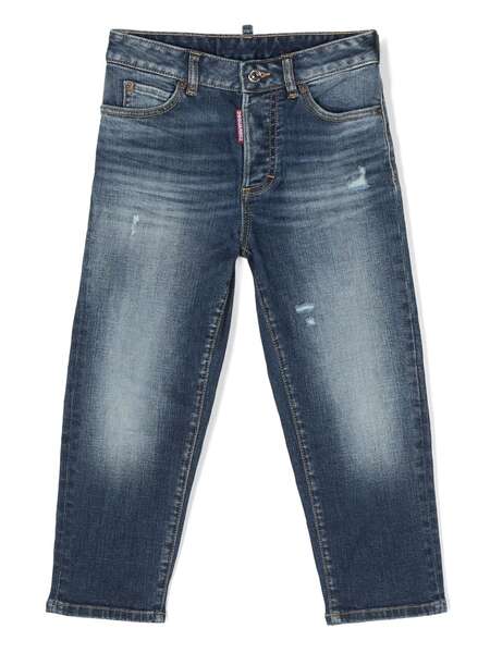  Dsquared2 Kids Boston Logo-patch Jeans - Blue 