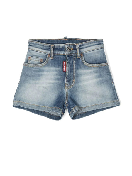  Dsquared2 Kids Calzoncini Denim Shorts - Blue 