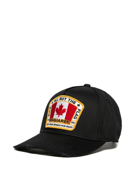  Dsquared2 Kids Canadian Flag Cap - Black 