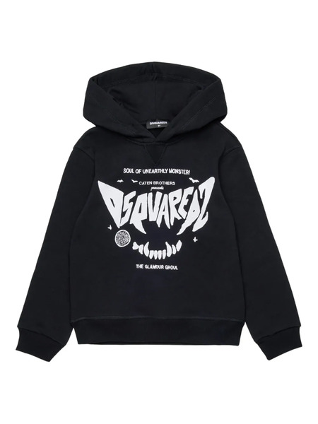  Dsquared2 Kids Cotton Hoodie - Black 