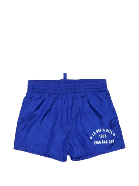  Dsquared2 Kids Elastic-waistband Swim Shorts - Blue 