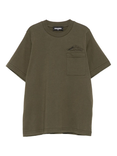  Dsquared2 Kids Embroidered T-shirt - Green 