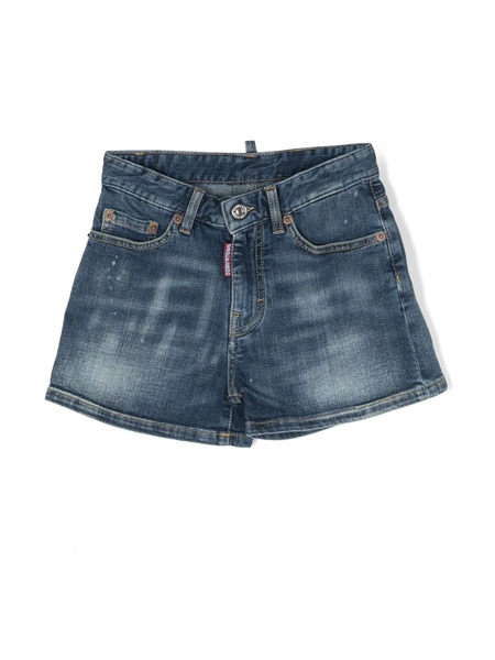  Dsquared2 Kids Five-pocket Denim Shorts - Blue 