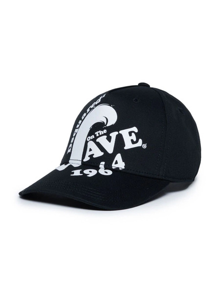  Dsquared2 Kids Graphic-print Cotton Baseball Cap - Black 