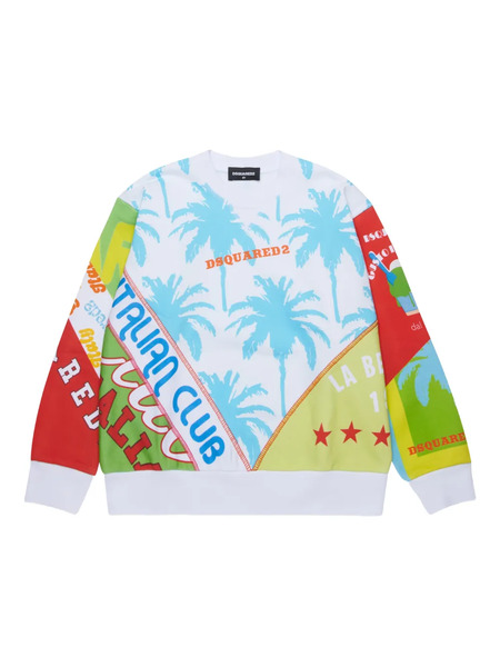  Dsquared2 Kids Graphic-print Sweatshirt - White 