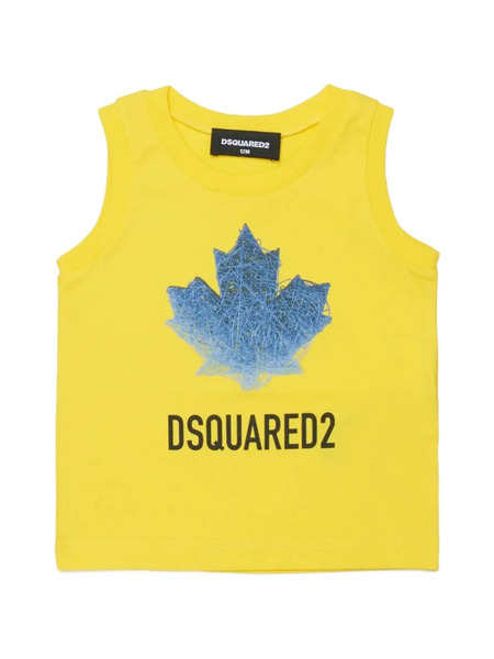  Dsquared2 Kids Graphic-print Tank Top - Yellow 