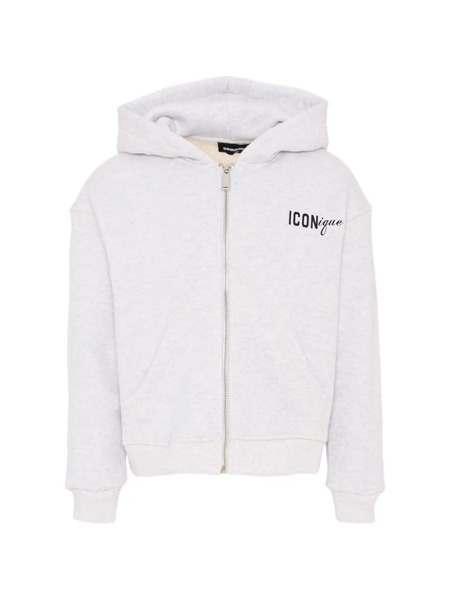  Dsquared2 Kids Graphic Zip Hoodie - Grey 