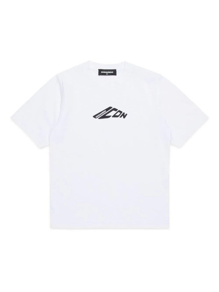  Dsquared2 Kids Icon-print Cotton T-shirt - White 