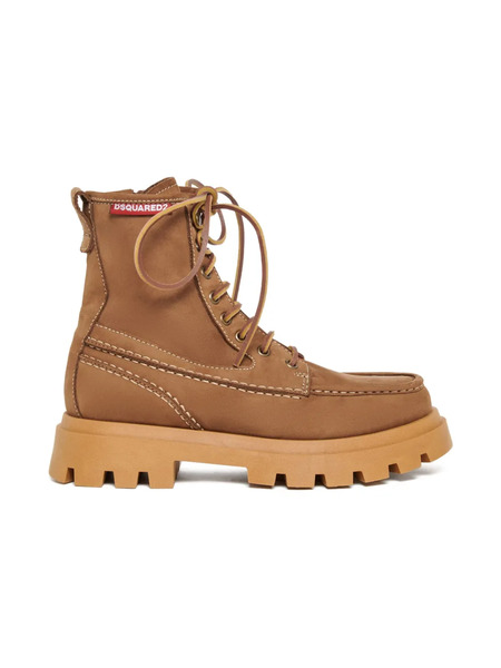  Dsquared2 Kids Lace-up Chunky-sole Boots - Brown 