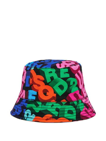  Dsquared2 Kids Lettered Bucket Cap - Black 