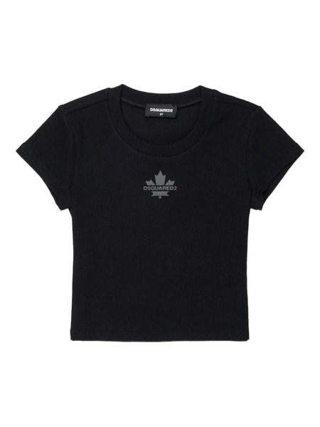  Dsquared2 Kids Logo Crew-neck T-shirt - Black 