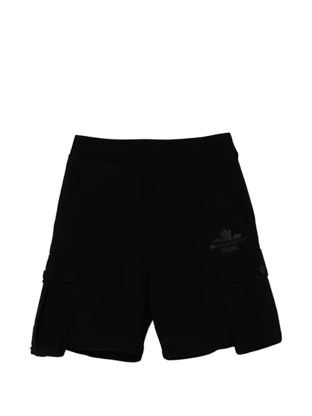  Dsquared2 Kids Logo-detail Cargo Shorts - Black 