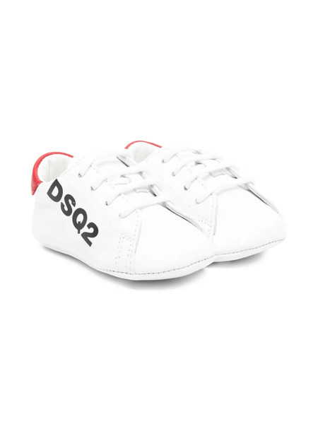  Dsquared2 Kids Logo-detail Pre-walkers - White 