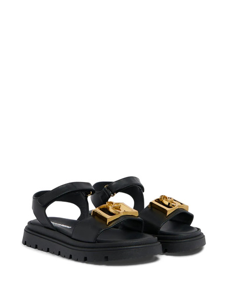  Dsquared2 Kids Logo-detail Sandals - Black 