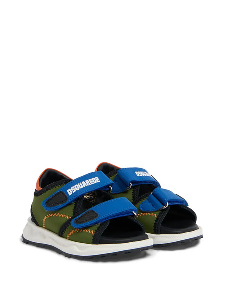  Dsquared2 Kids Logo-detail Sandals - Green 