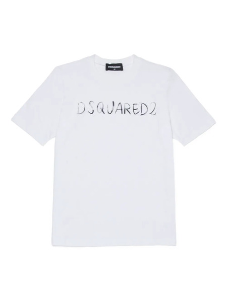  Dsquared2 Kids Logo-detail T-shirt - White 
