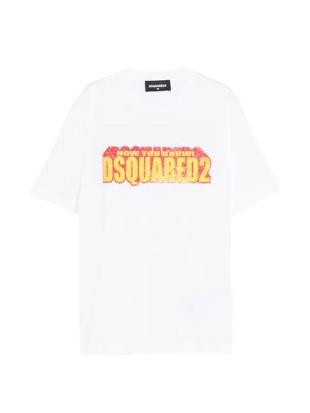  Dsquared2 Kids Logo-detail T-shirt - White 