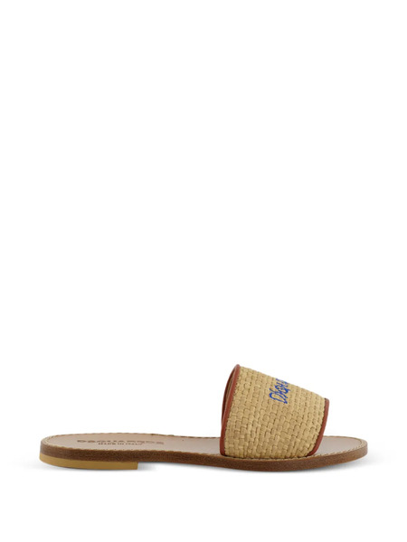  Dsquared2 Kids Logo-embroidered Sandals - Neutrals 