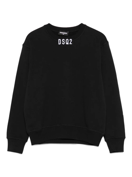  Dsquared2 Kids Logo-embroidered Sweatshirt - Black 