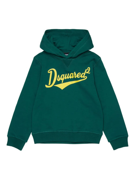  Dsquared2 Kids Logo Hooded Sweatshirt - Green 
