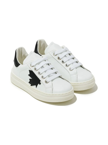  Dsquared2 Kids Logo Lace-up Sneakers - White 