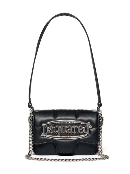  Dsquared2 Kids Logo-lettering Shoulder Bag - Black 