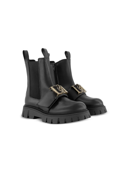  Dsquared2 Kids Logo-plaque Chelsea Boots - Black 