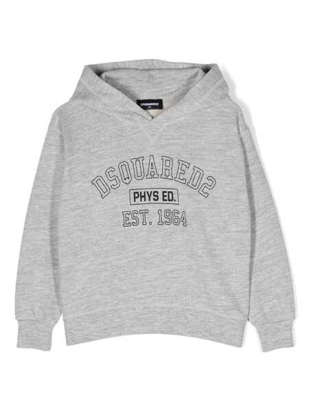  Dsquared2 Kids Logo-print Cotton Hoodie - Grey 