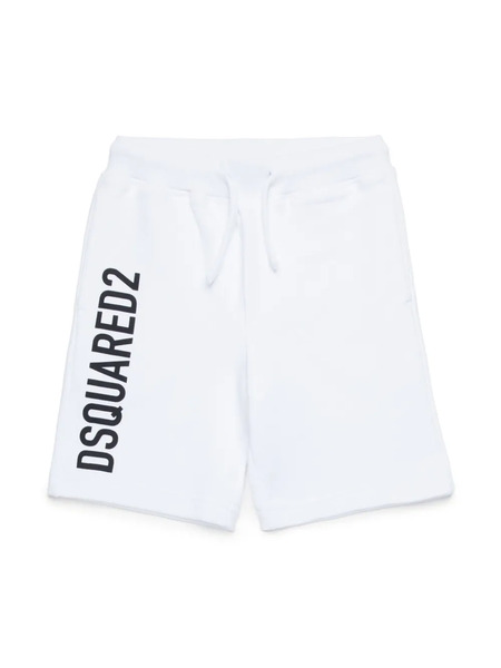  Dsquared2 Kids Logo-print Cotton Shorts - White 