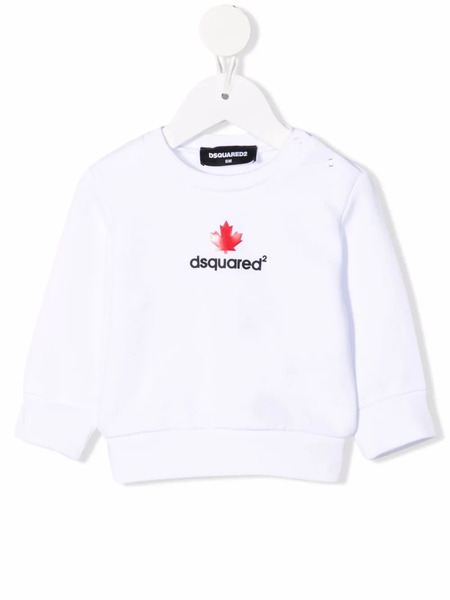  Dsquared2 Kids Logo-print Cotton Sweatshirt - White 