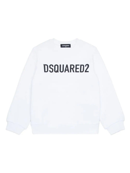  Dsquared2 Kids Logo-print Cotton Sweatshirt - White 