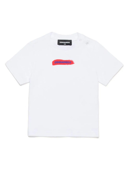  Dsquared2 Kids Logo-print Cotton T-shirt - White 