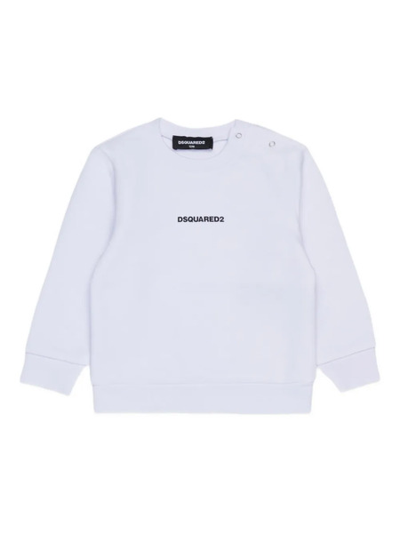  Dsquared2 Kids Logo-print Crew-neck Sweatshirt - White 