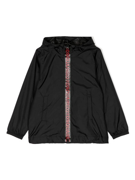  Dsquared2 Kids Logo-print Hooded Jacket - Black 