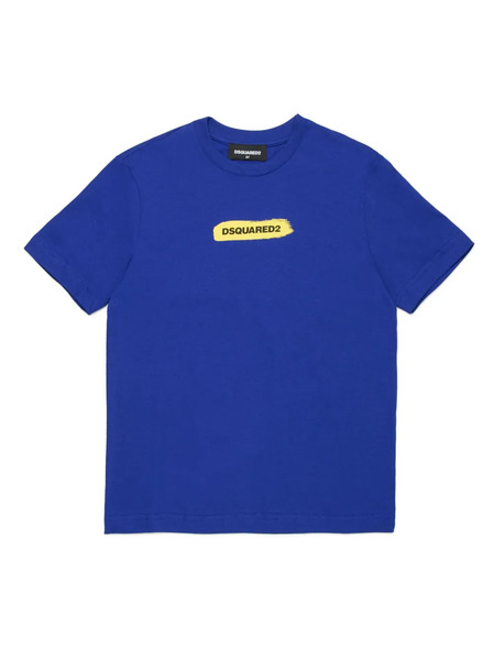  Dsquared2 Kids Logo-print Jersey T-shirt - Blue 