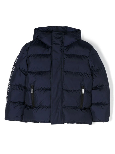  Dsquared2 Kids Logo-print Padded Hooded Jacket - Blue 