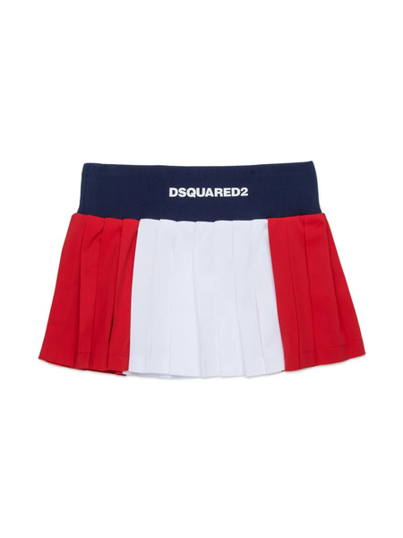  Dsquared2 Kids Logo-print Pleated Skirt 