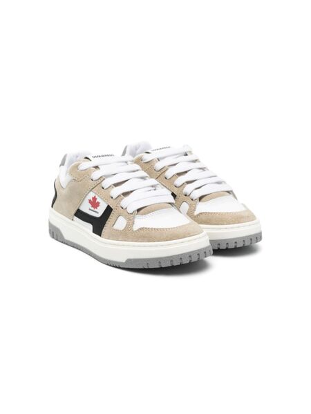  Dsquared2 Kids Logo-print Sneakers - Neutrals 