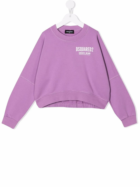 Dsquared2 Kids Logo-print Sweatshirt - Purple 