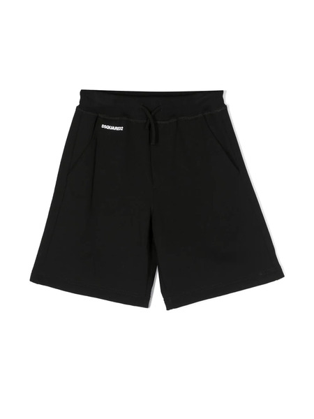  Dsquared2 Kids Logo-print Track Shorts - Black 