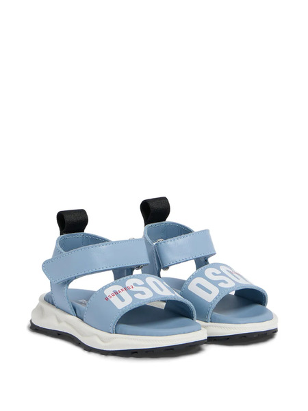  Dsquared2 Kids Logo-strap Sandals - Blue 